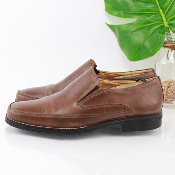 Sandro Moscoloni Mens Jacob Venetian Loafer Size 9 D Tan Leather Slip On Shoe - Picture 7 of 12